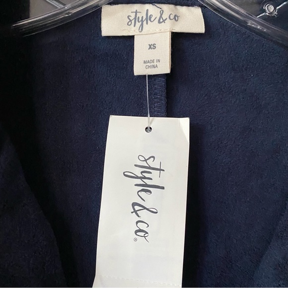 Style & Co Blue Jacket Sz XS 4-6 - Picture 12 of 13